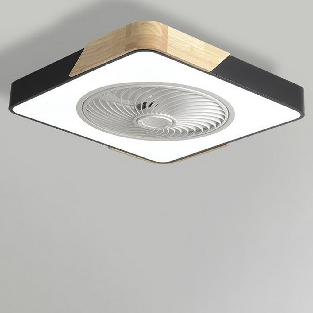Moderner rahmenloser LED-Deckenventilator – Elegante und leise Kühlung mit Fernbedienung