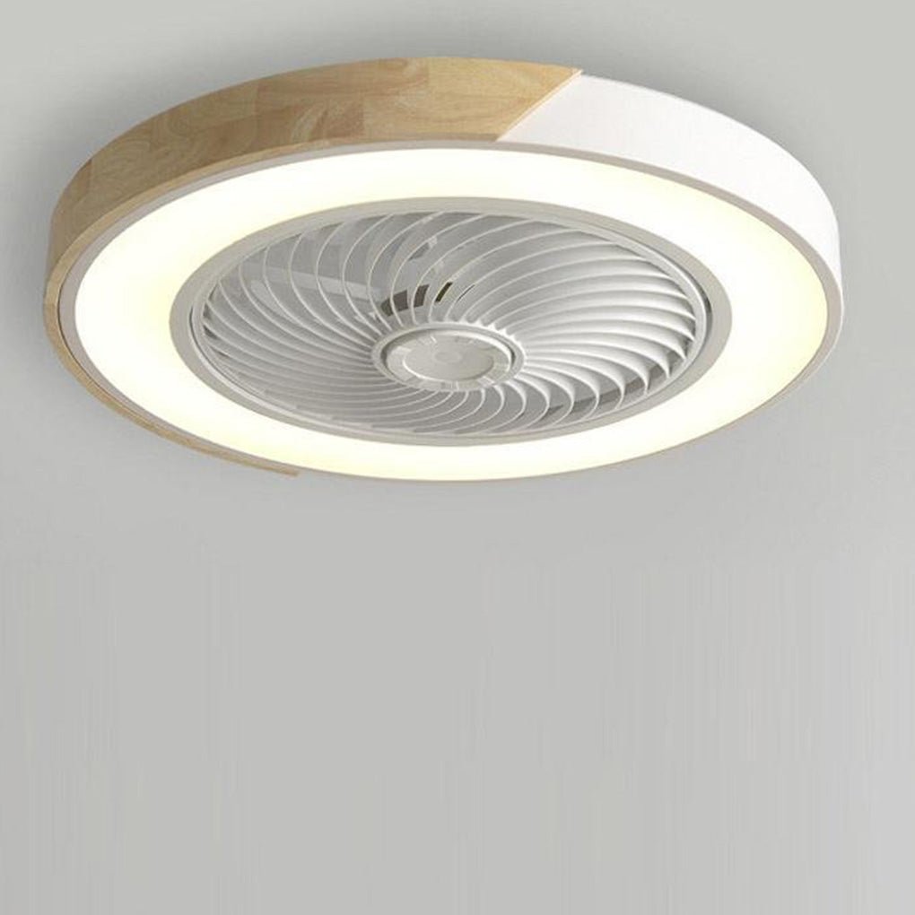 Moderner rahmenloser LED-Deckenventilator – Elegante und leise Kühlung mit Fernbedienung