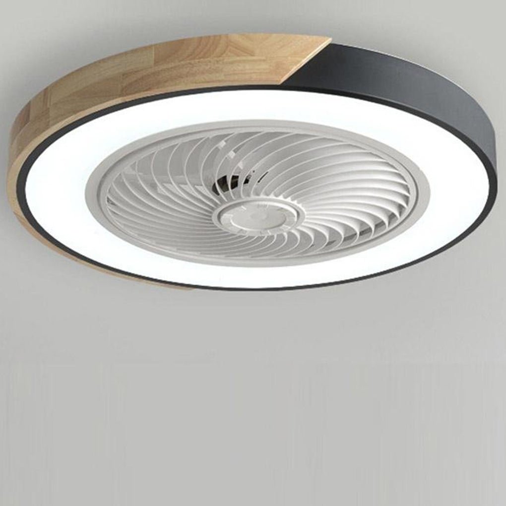 Moderner rahmenloser LED-Deckenventilator – Elegante und leise Kühlung mit Fernbedienung