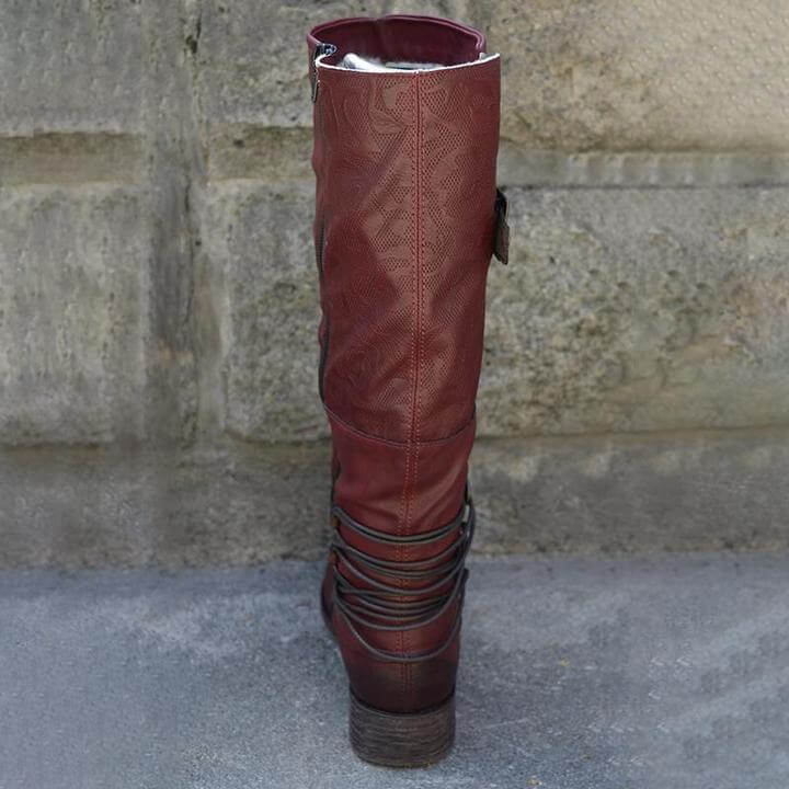 Vintage Stiefel mit Reißverschluss für Frauen