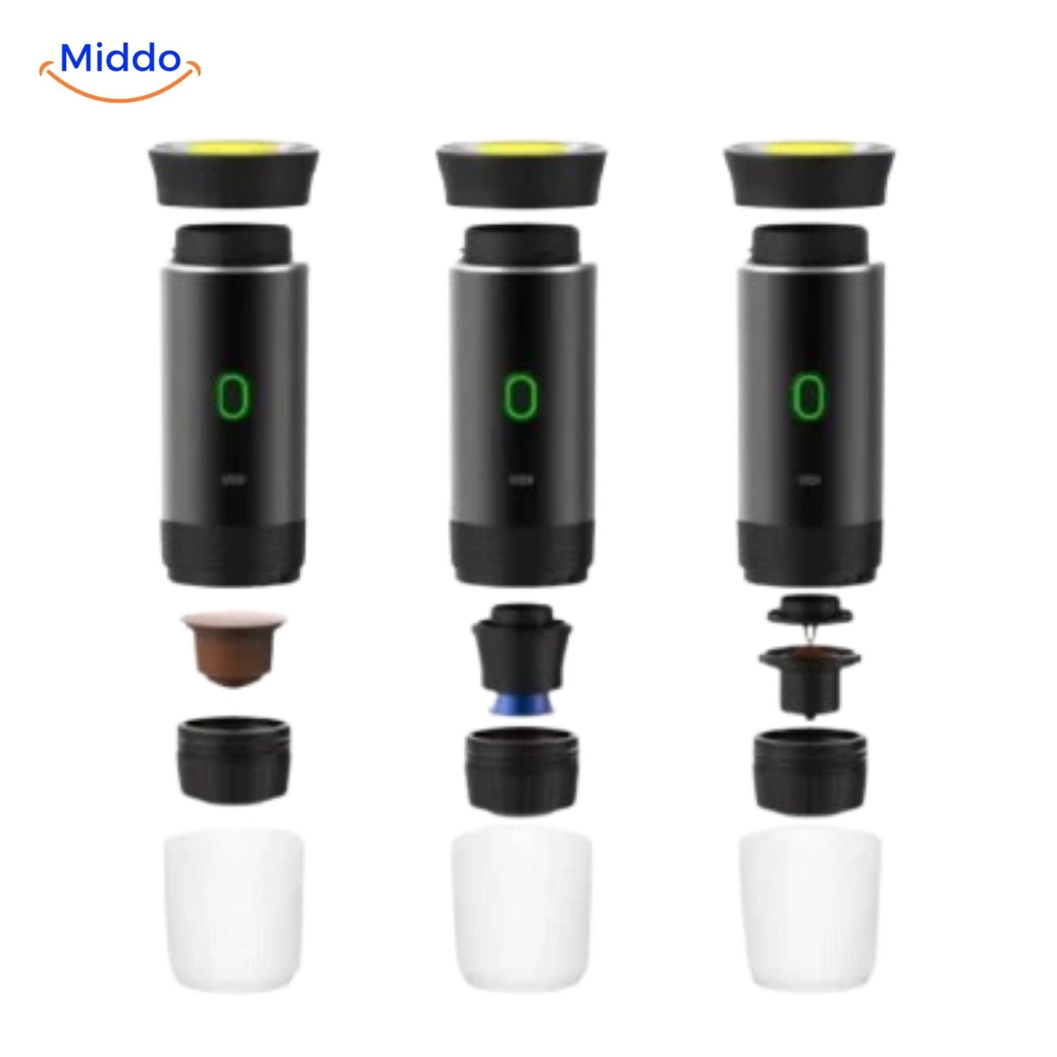 KaffeeGenie Tragbare Espressomaschine | Vielseitige 3-in-1-Lösung für perfekten Kaffee unterwegs