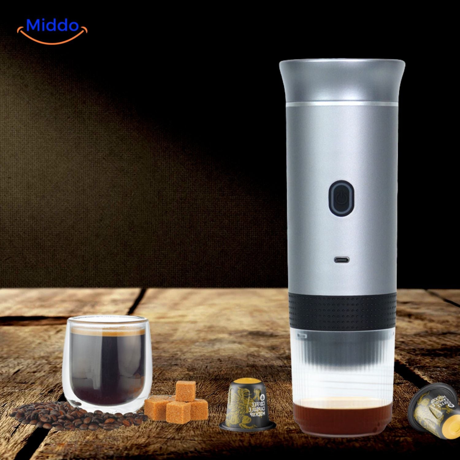 KaffeeGenie Tragbare Espressomaschine | Vielseitige 3-in-1-Lösung für perfekten Kaffee unterwegs