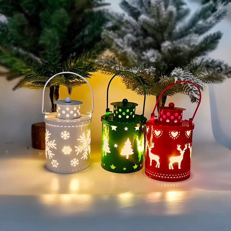 Elektronische Weihnachtskerze mit Flackerndem LED Licht – Dekorative Eisenkerze für Innenräume