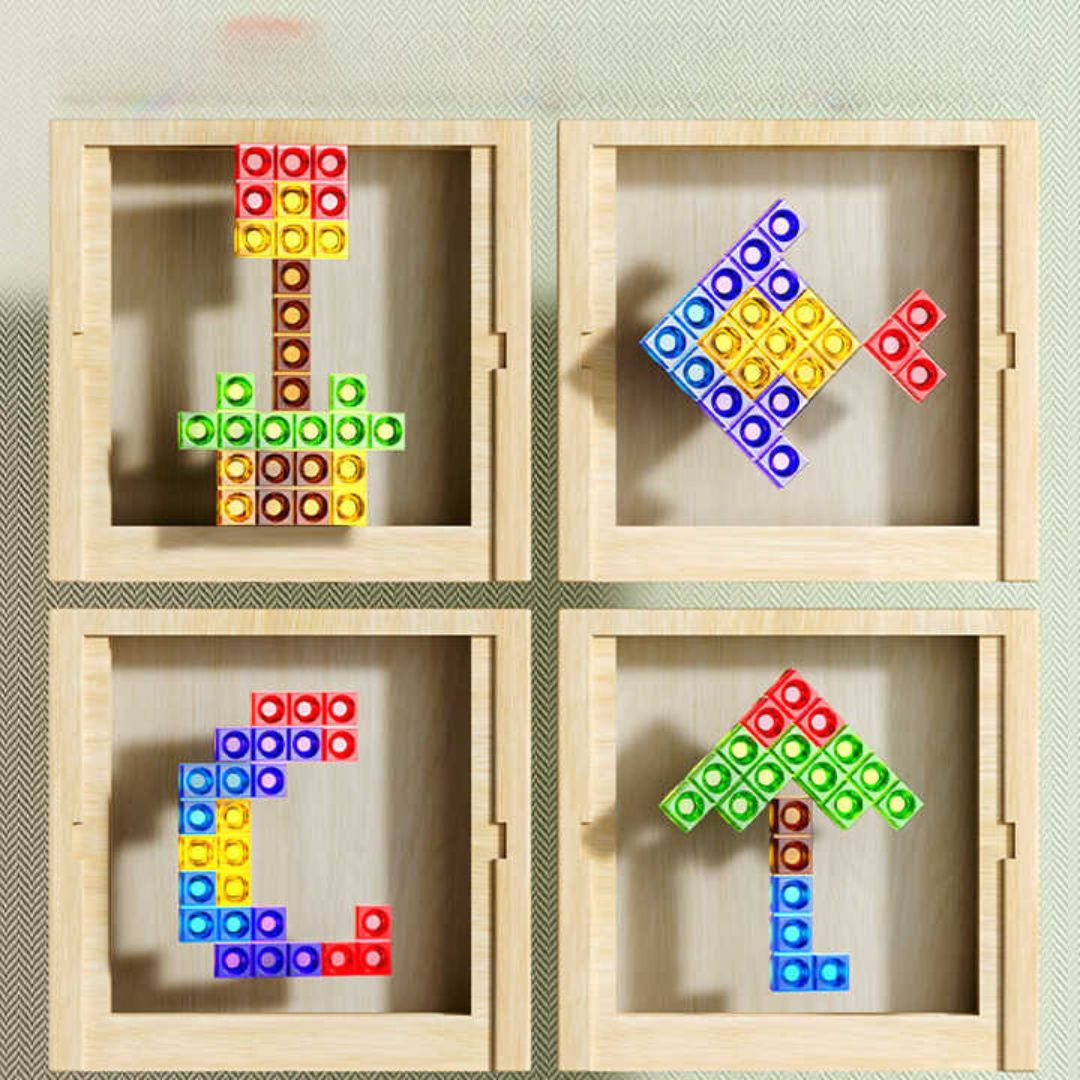 Magisches Tetris Spiel aus Holz (Standard Modell)