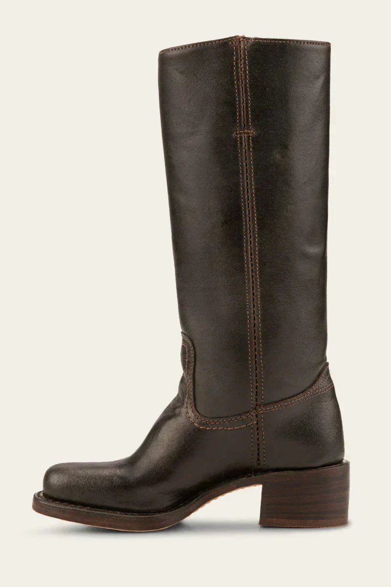 WesternSoul hohe Damenstiefel – stilvolle Lederoptik mit Blockabsatz und Western-Flair