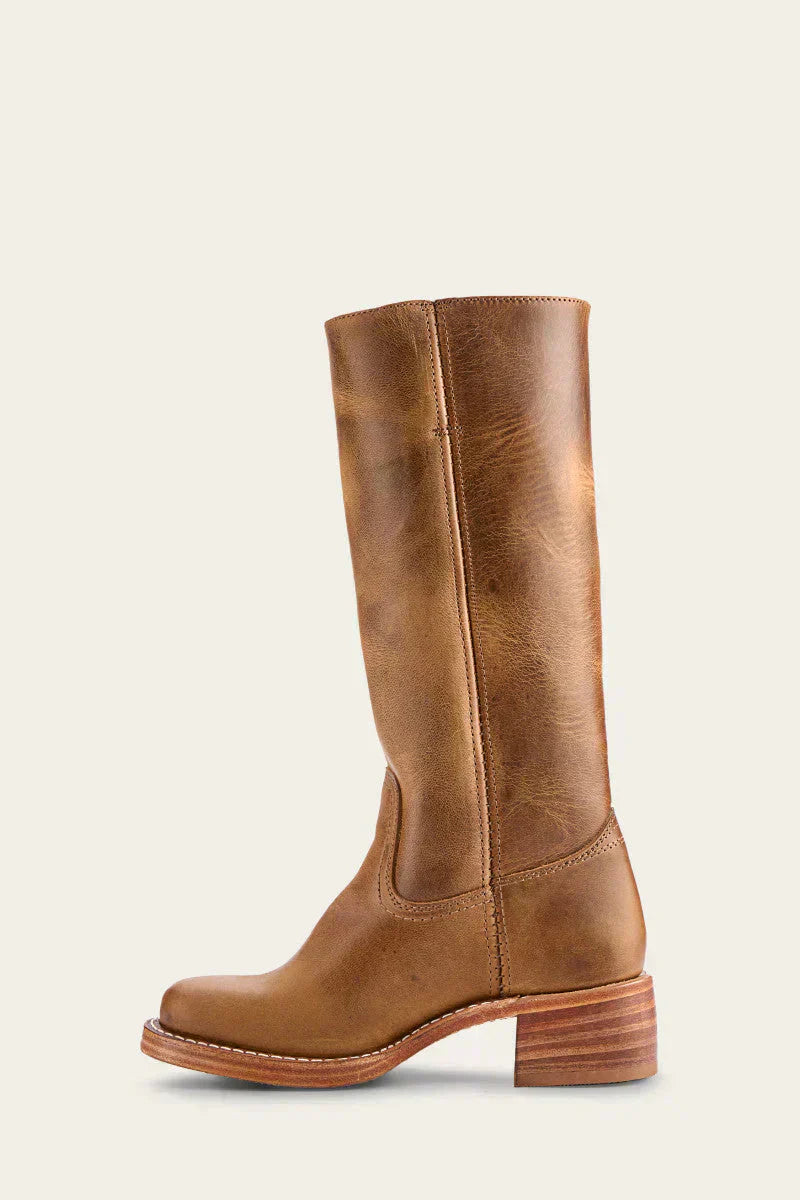 WesternSoul hohe Damenstiefel – stilvolle Lederoptik mit Blockabsatz und Western-Flair