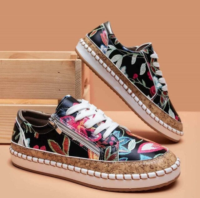 Florale Sneakers Komfort - Santorini Schuhe