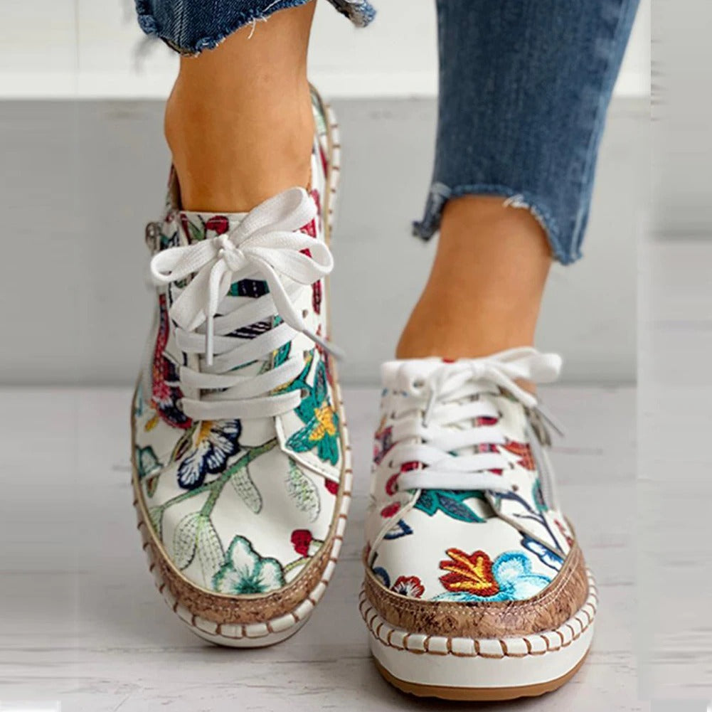 Florale Sneakers Komfort - Santorini Schuhe