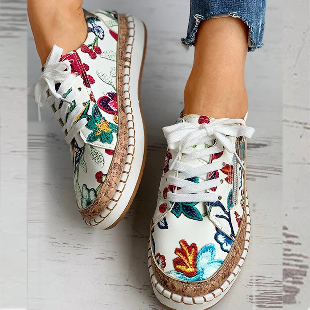 Florale Sneakers Komfort - Santorini Schuhe