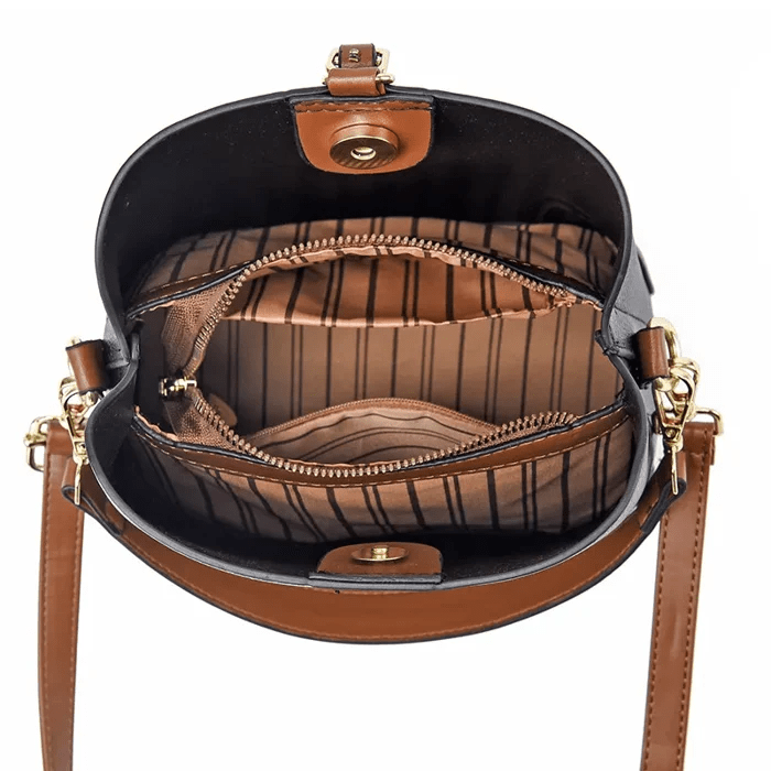 AllureLuxe | Elegante Leder Schultertasche Stilvolles Design