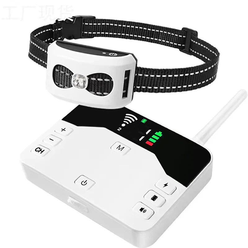 Kabellose Zaun & 2-in-1 Trainingshalsband - Wasserdicht & Wiederaufladbar