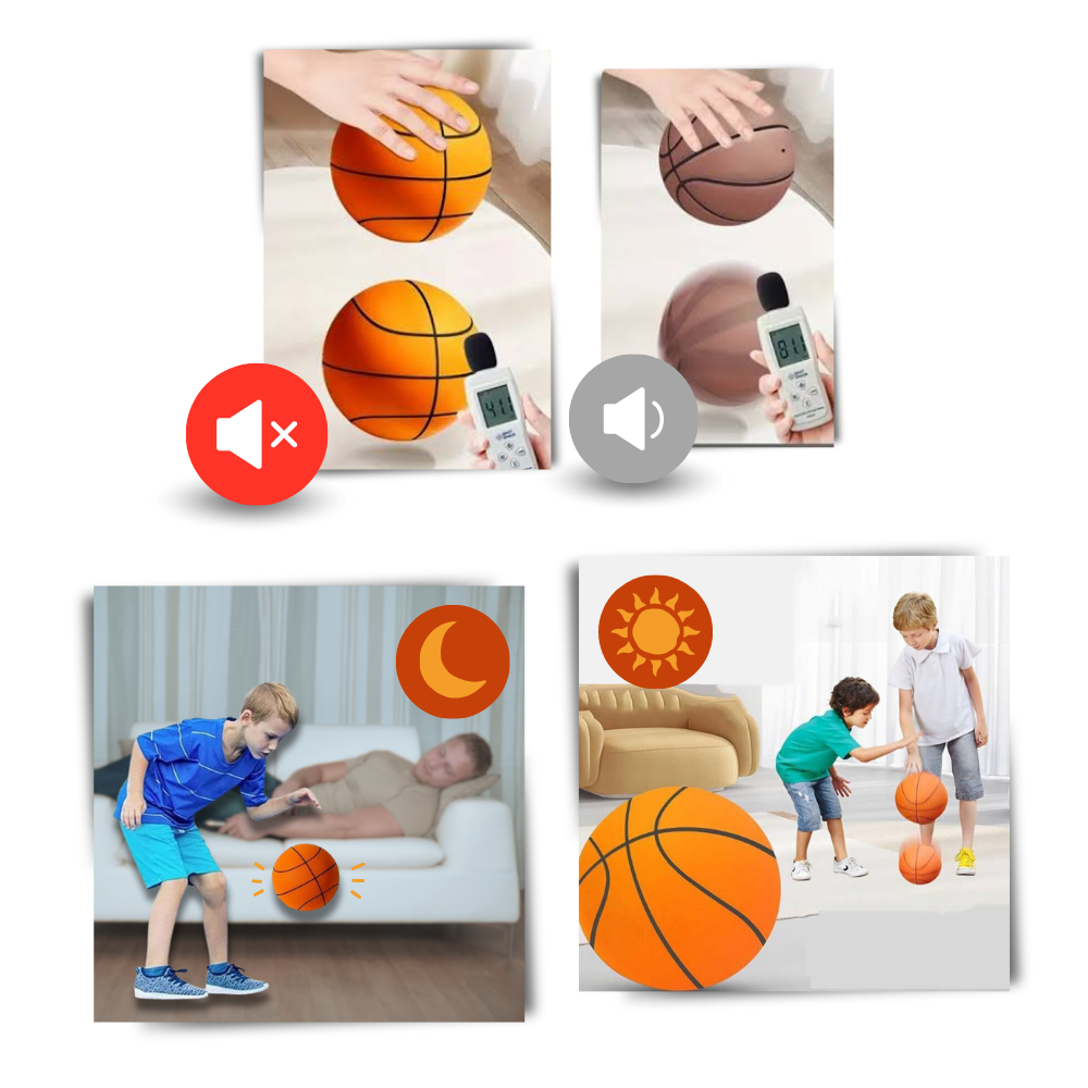 Farbenfroher leiser Basketball für Kinder