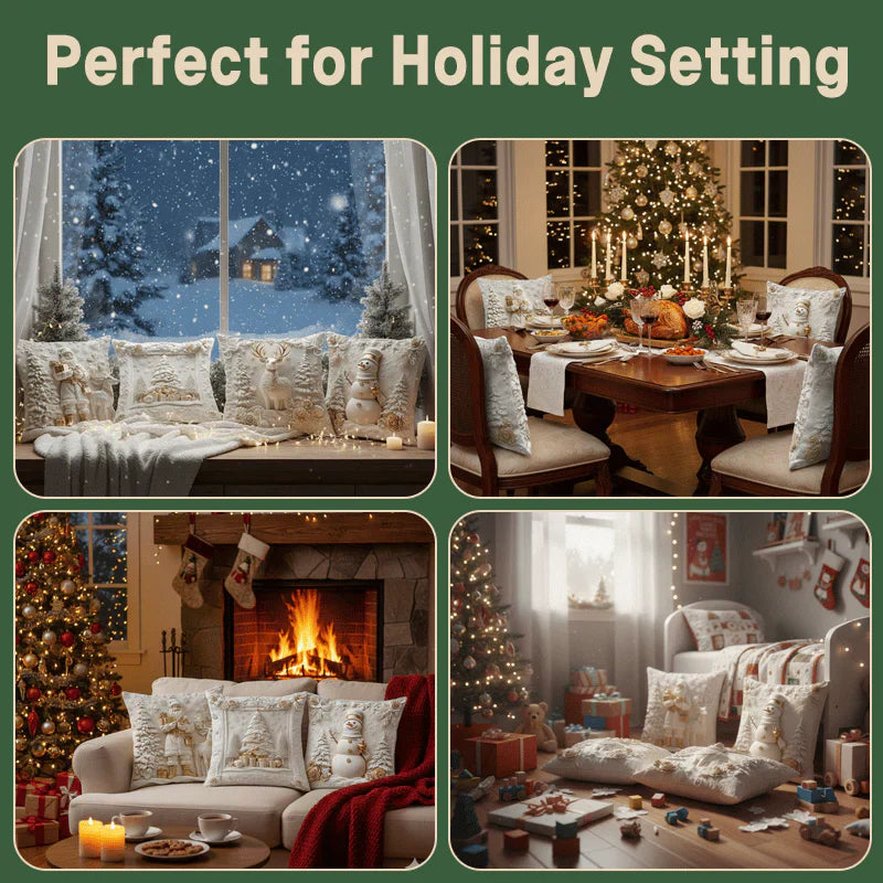 DecorCovers | 3D Weihnachts Dekorative Hüllen Set von 4 Einheiten
