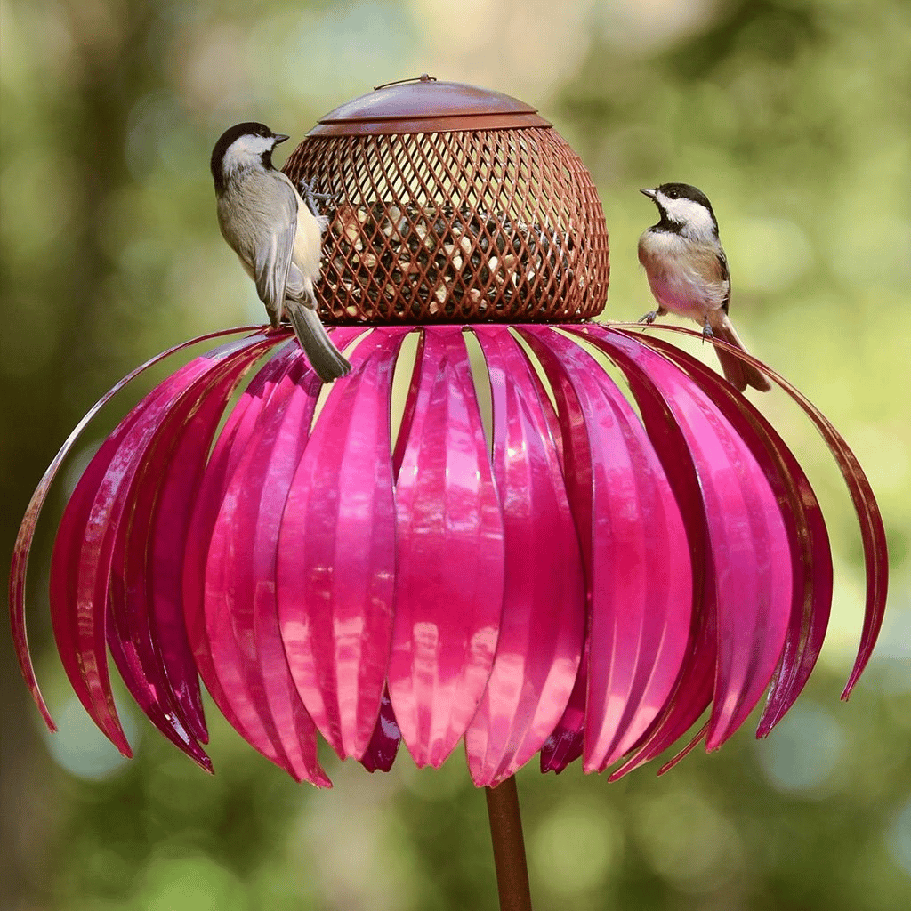 FloraNest Vogelhaus | Genießen Sie kostenlose Kegelblumen für einen bunten Garten