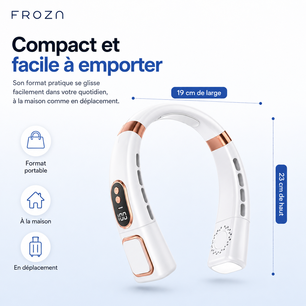 Froza – 360° Digitaler Nackenventilator