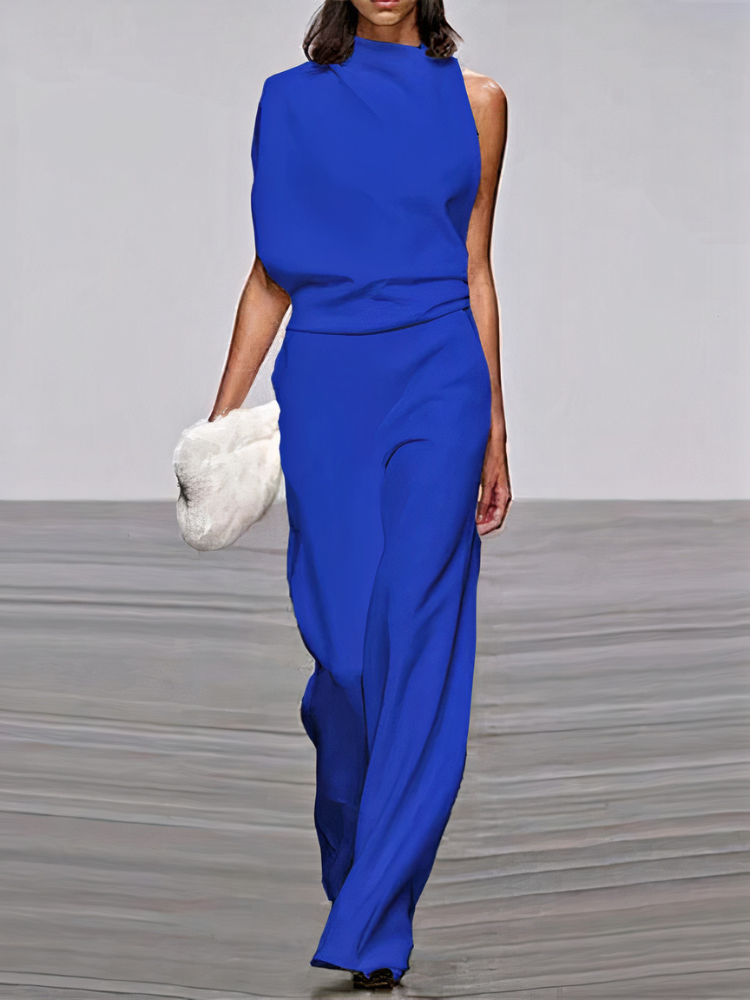 Damen moderner Jumpsuit mit weitem Bein | Hochzeitsgäste