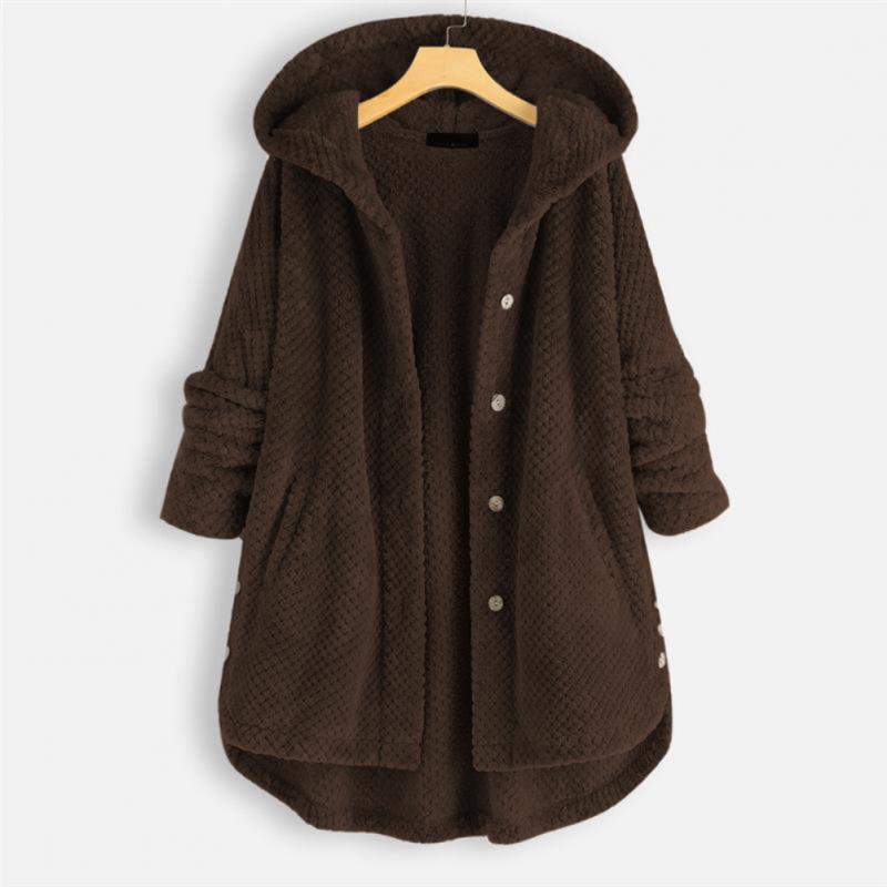 Fleecejacke mit Kapuze im Trend für den Winter 2026 - WinterFleeceLux