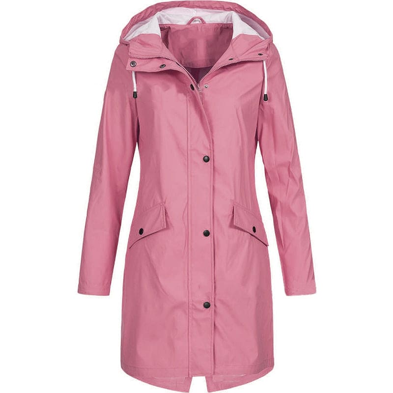 Damen Regenjacke mit Kapuze – Wasserdichte Herbstjacke