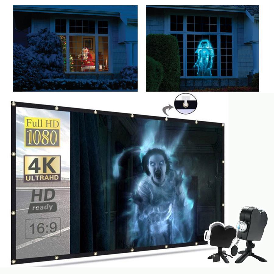 SpookGlow Holographischer Projektor | Verwandle deinen Raum mit bezaubernden Halloween-Projektionen