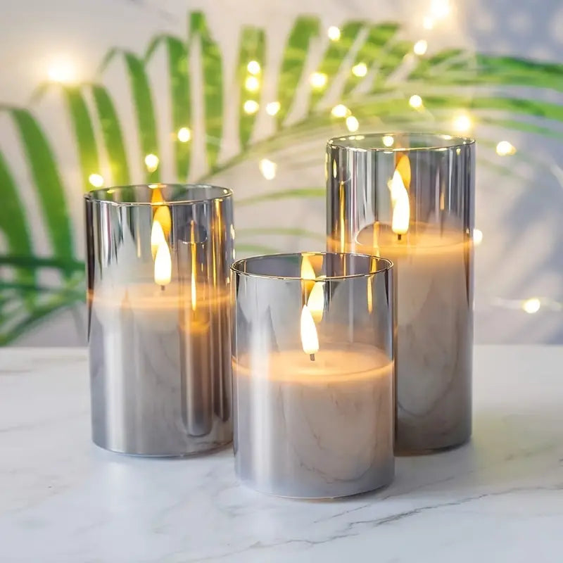 LuxeLumen LED Kerzen-Set | Elegante LED-Kerzen mit Fernbedienung für eine stimmungsvolle Atmosphäre