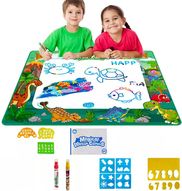 AquaLuxe Grand Water Art Mat | Extra große magische Zeichenmatte für Kinder, die Kreativität und endlosen Spaß inspiriert
