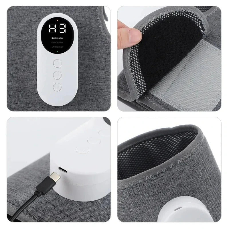 LegRelief Pro | Kabelloser Wiederaufladbarer Bein- und Wadenmassager mit Luftkompression