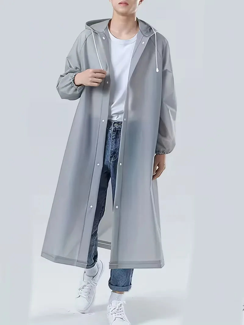 Unisex Regenjacke mit Kapuze – Wasserdichter Schutz gegen Regen und Wind