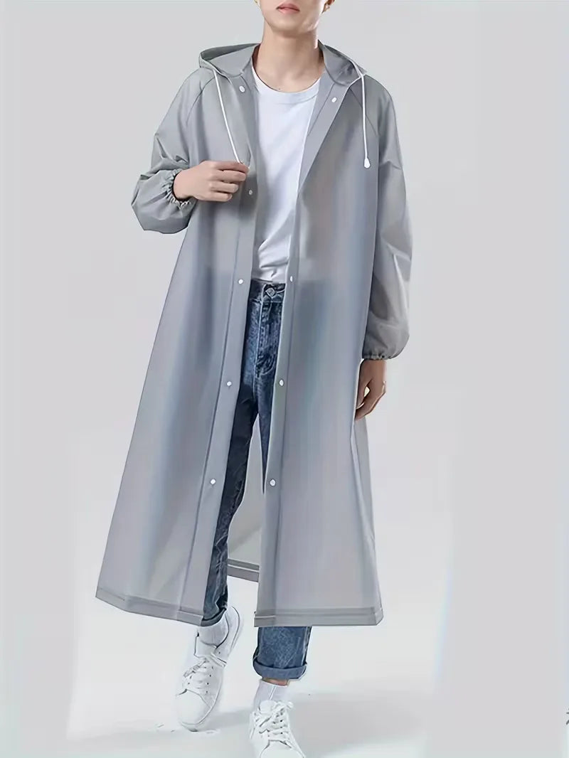 Unisex Regenjacke mit Kapuze – Wasserdichter Schutz gegen Regen und Wind