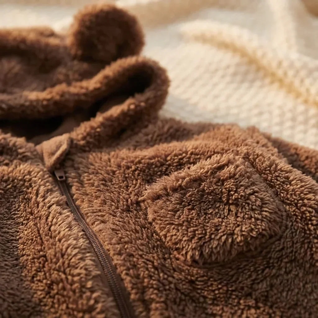 BabyBear | Plüsch Bär Winter Baby Overall Weiche Cozy Outfit