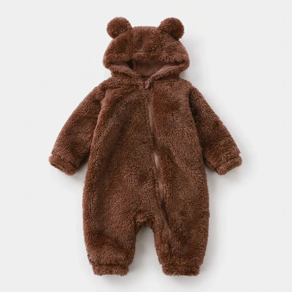BabyBear | Plüsch Bär Winter Baby Overall Weiche Cozy Outfit