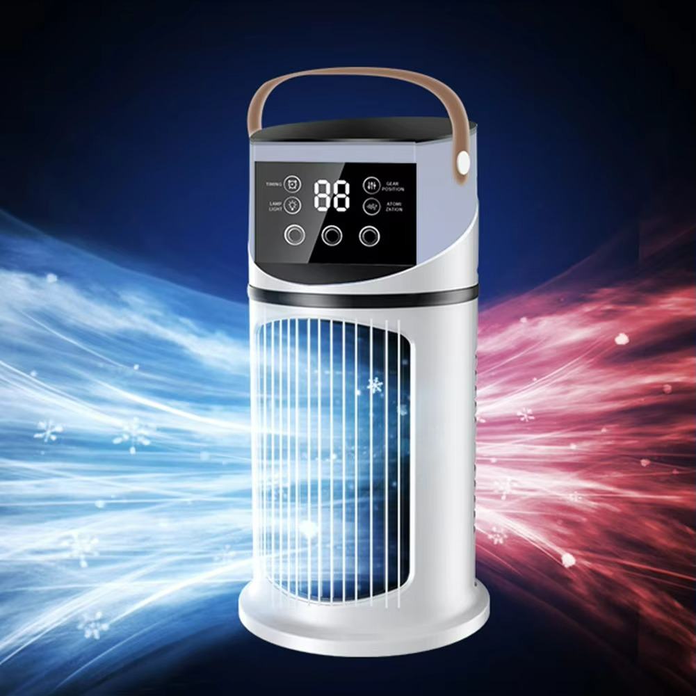 ClimaÉlan AirCooler | 3-in-1 Nebelventilator mit Luftbefeuchter & LED-Ambiente-Licht