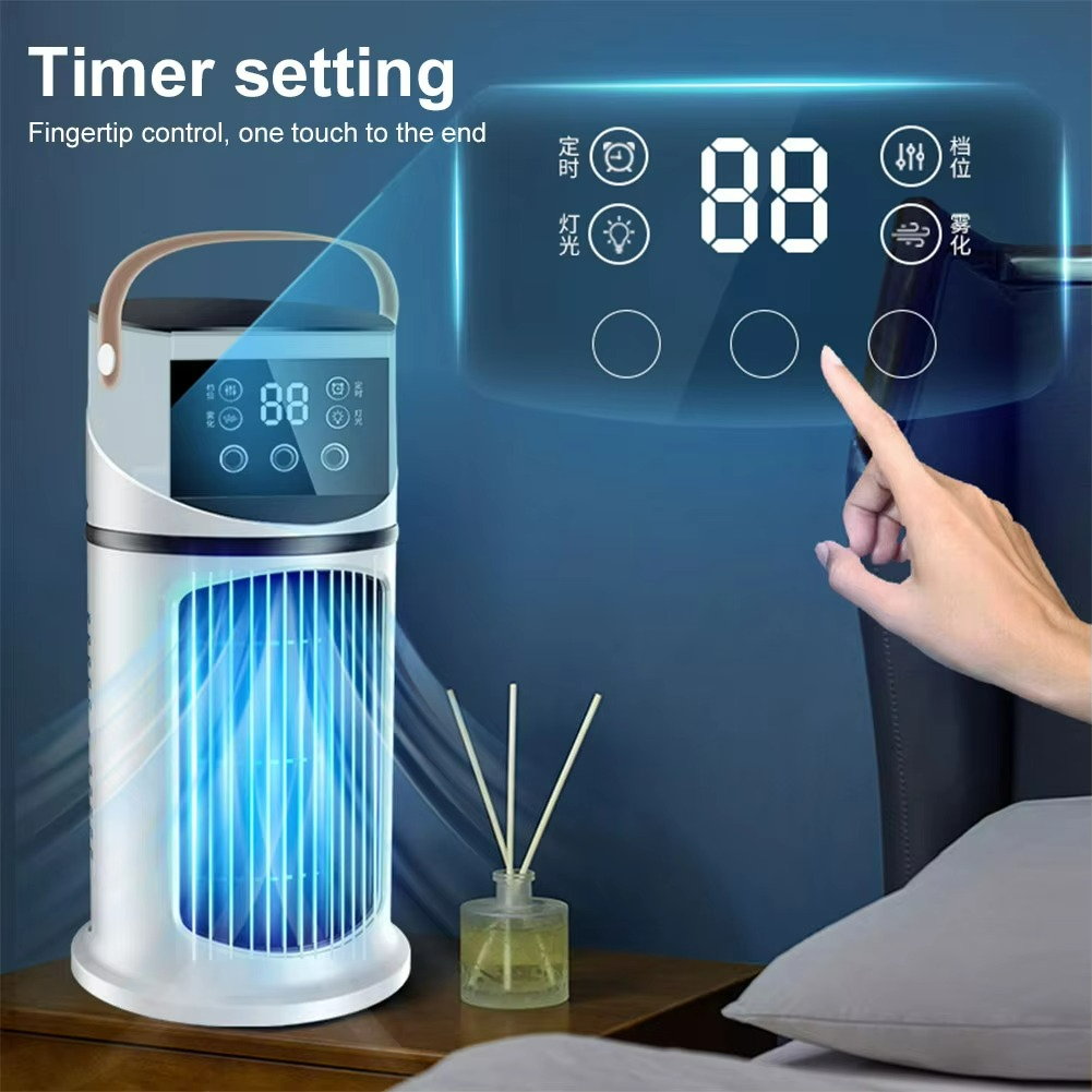 ClimaÉlan AirCooler | 3-in-1 Nebelventilator mit Luftbefeuchter & LED-Ambiente-Licht