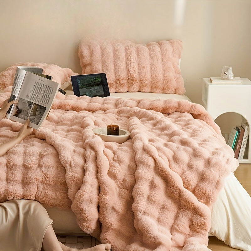 Wendbare Fleece-Decke – Extra Weiche und Warme Kuscheldecke für Sofa und Bett