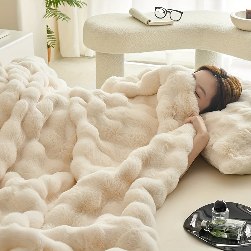 Wendbare Fleece-Decke – Extra Weiche und Warme Kuscheldecke für Sofa und Bett