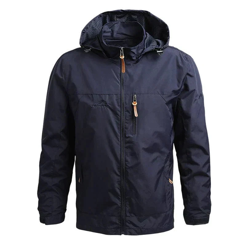 Wasserdichte Herrenjacke mit Kapuze – Winddichte Outdoor-Jacke für den Herbst