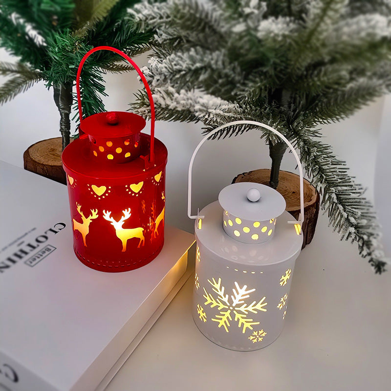 Elektronische Weihnachtskerze mit Flackerndem LED Licht – Dekorative Eisenkerze für Innenräume