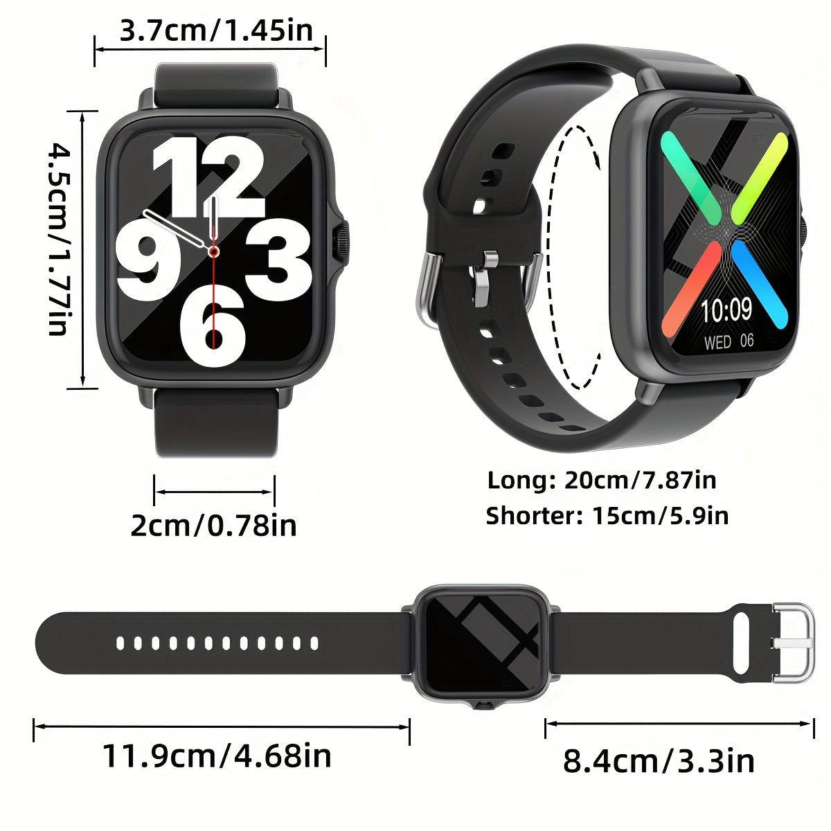 SmartFit Touch - Stilvolle Smartwatch mit Aktivitätstracker & Benachrichtigungen