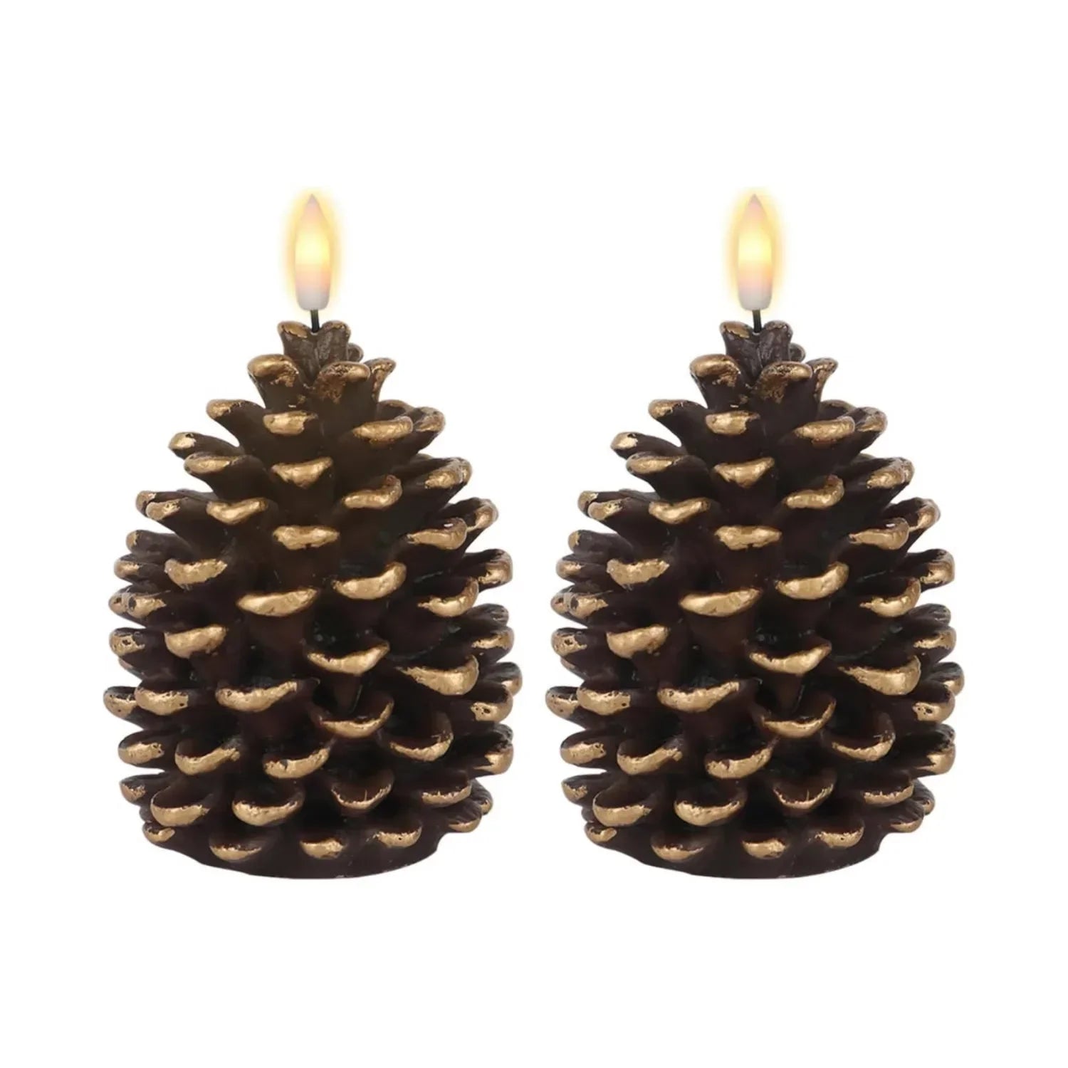 PineGlow LED Kerze | Stimmungsvolle Beleuchtung mit natürlichem Aussehen