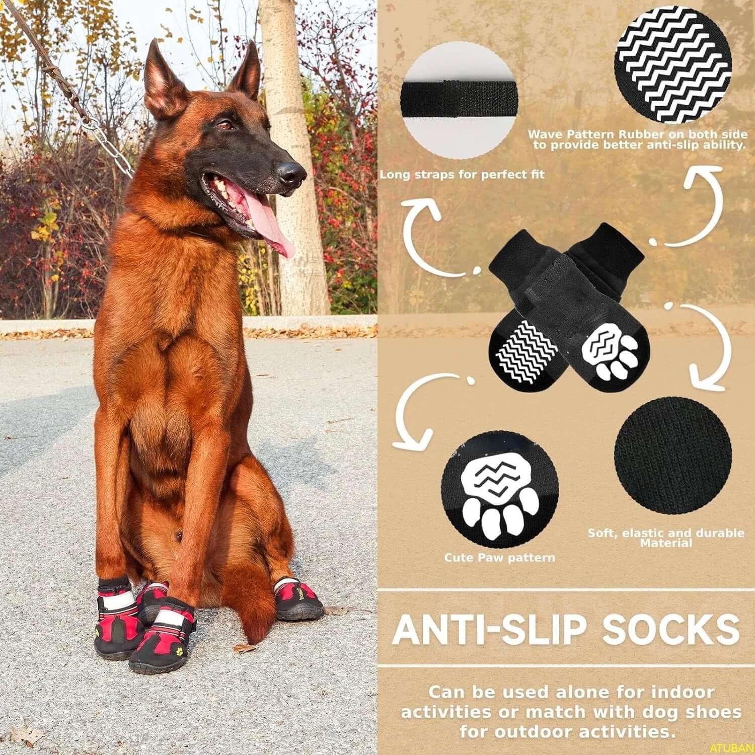 Wasserdichte Antirutsch-Hundestiefel - Optimale Schutz