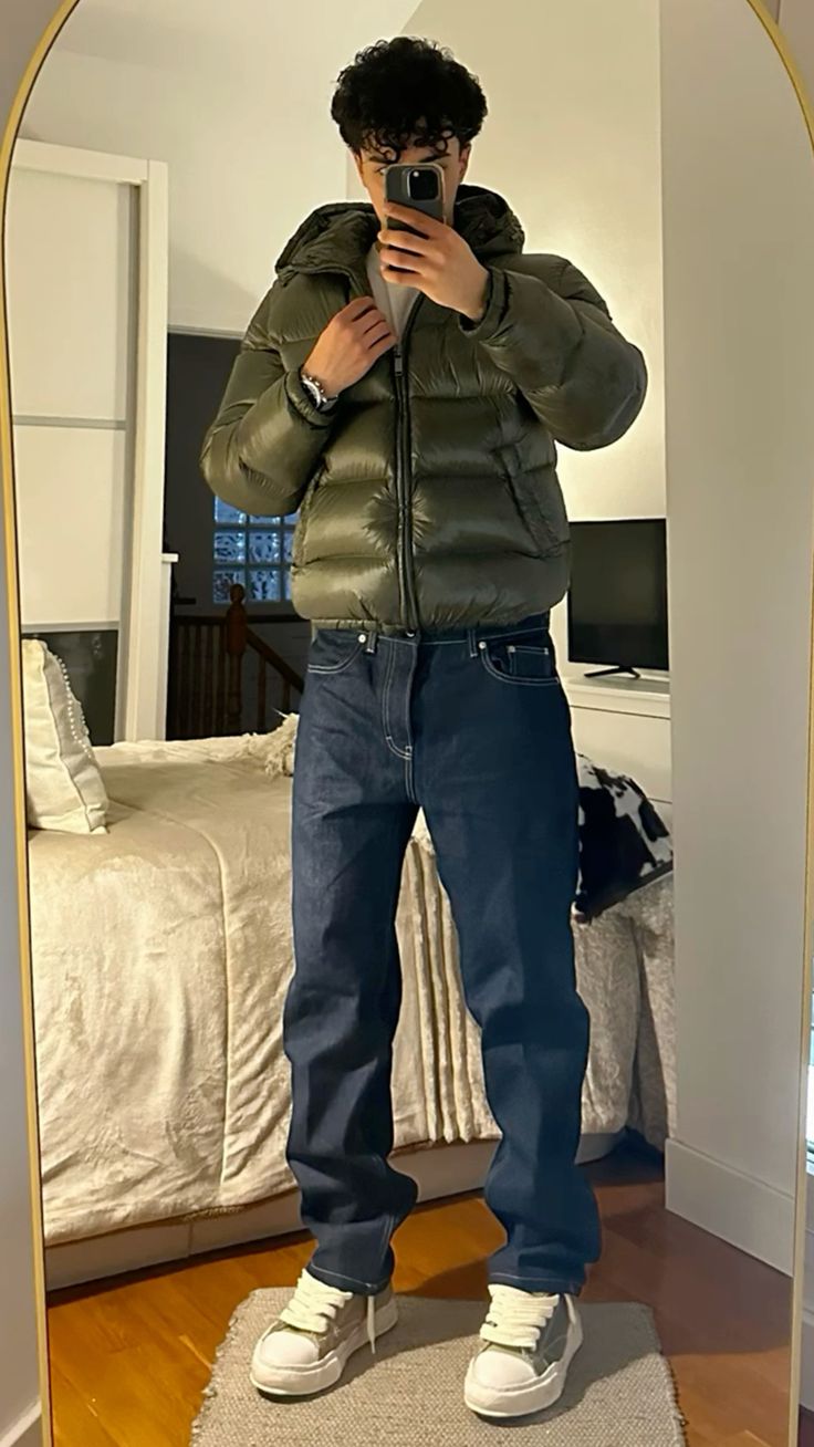 Fabian™ Herren Sherpa Gefütterte Stepp-Winterjacke