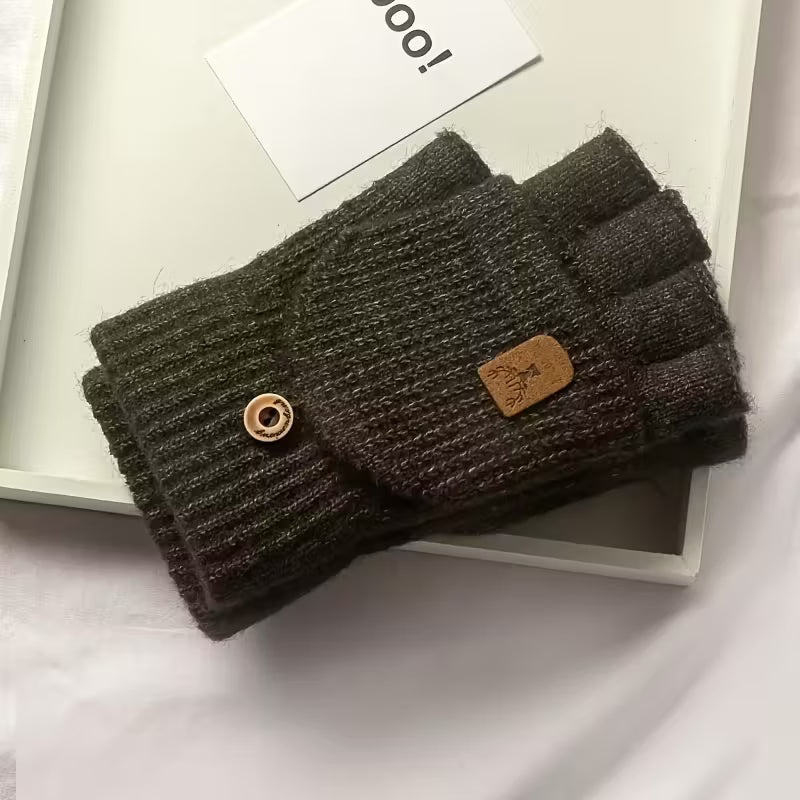 Herren WinterPro Fingerlose Handschuhe – Dick, Warm und Bequem