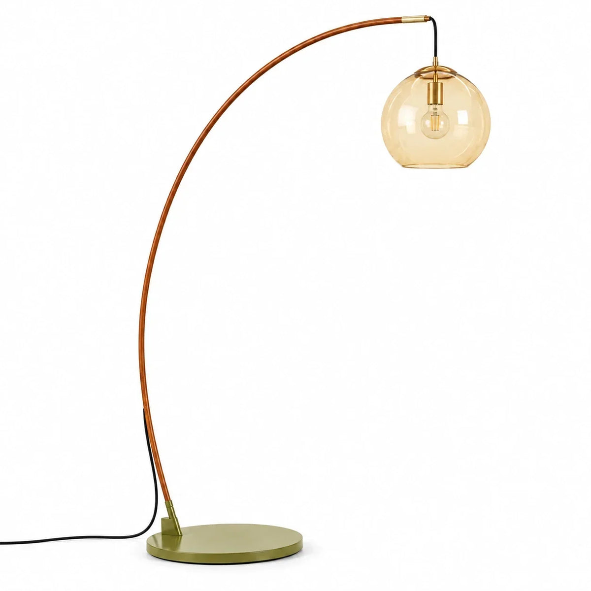 Moderne Glas-Stehlampe – Elegante Designbeleuchtung mit Glaslampenschirm