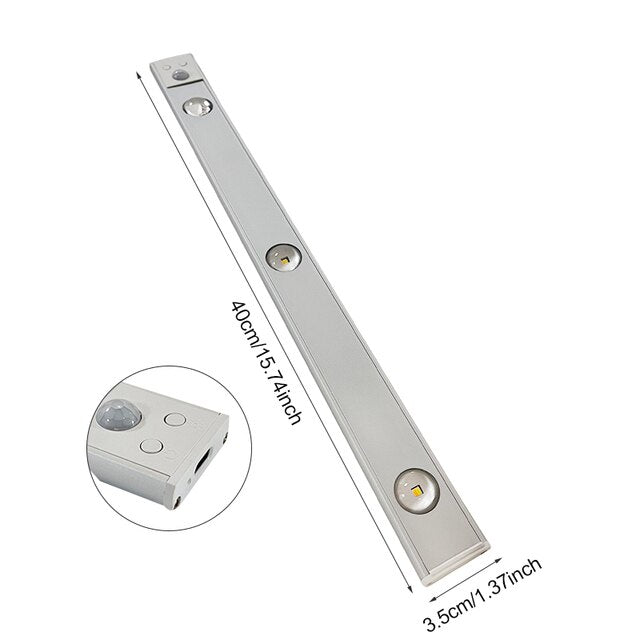 Frendorf | Kabellose LED-Leuchte mit Bewegungssensor | Wiederaufladbar, Dimmbar & 3 Farben