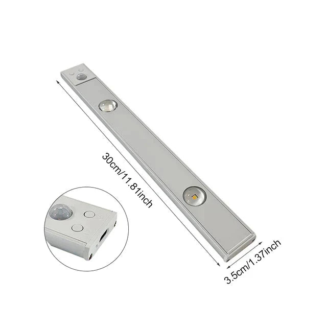 Frendorf Drahtlose LED-Lampe Bewegungsmelder Wiederaufladbar Dimmbar 3 Farben