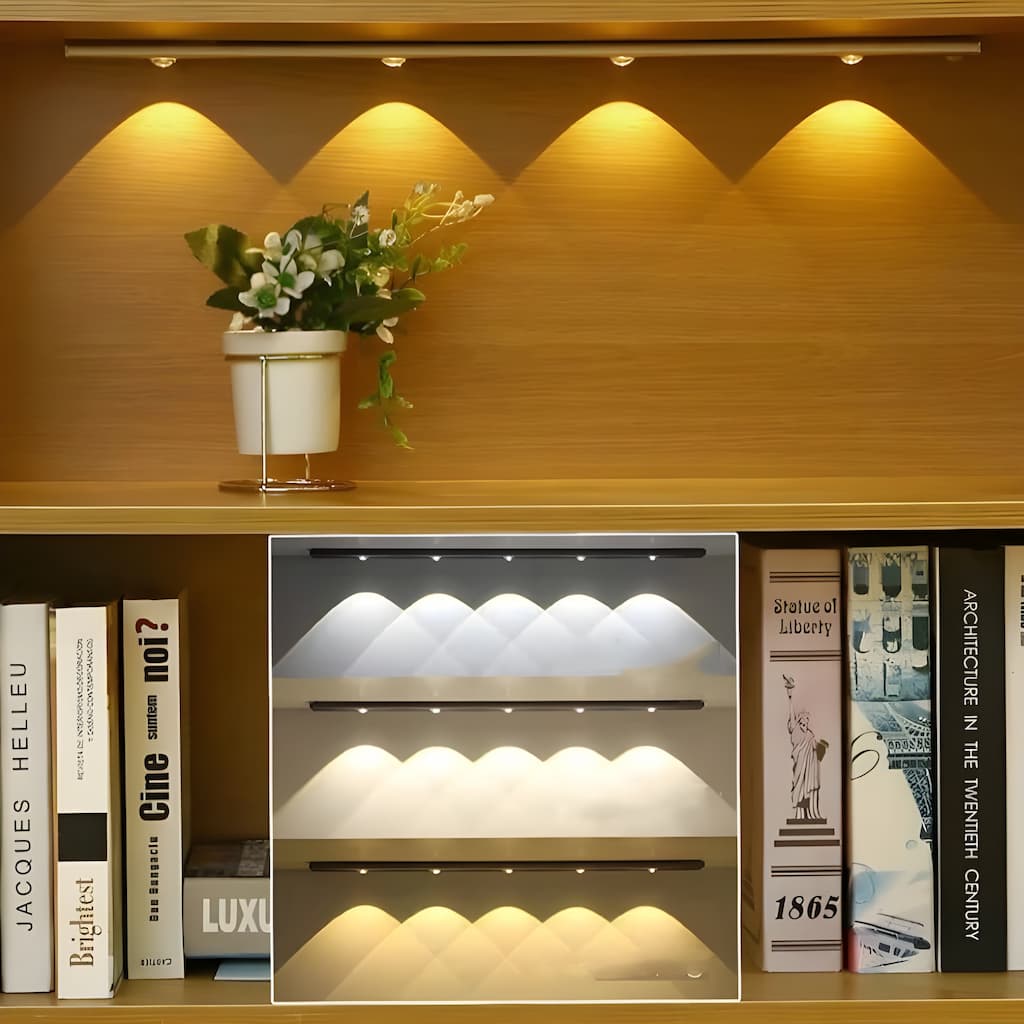 Frendorf Drahtlose LED-Lampe Bewegungsmelder Wiederaufladbar Dimmbar 3 Farben