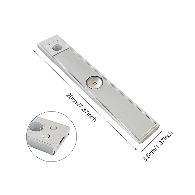 Frendorf Drahtlose LED-Lampe Bewegungsmelder Wiederaufladbar Dimmbar 3 Farben