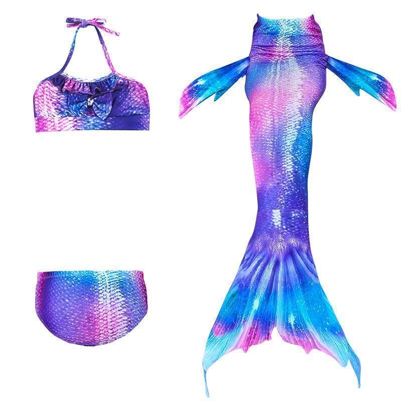 Meerjungfrau Badeanzug Mädchen - Prinzessinnen-Bikini Set Mädchen