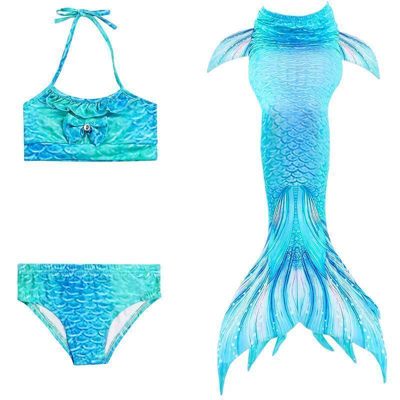 Meerjungfrau Badeanzug Mädchen - Prinzessinnen-Bikini Set Mädchen