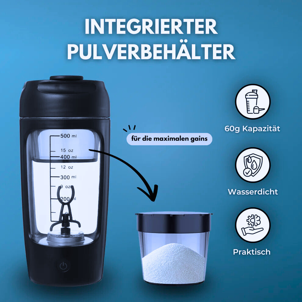 MixMaster Shaker Flasche | 100% klumpenfrei, auslaufsicher & BPA-frei Lösung