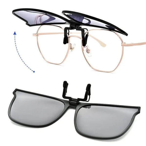 SunGuard | Verwandle deine normale Brille innerhalb einer Sekunde in eine stilvolle polarisierte Sonnenbrille